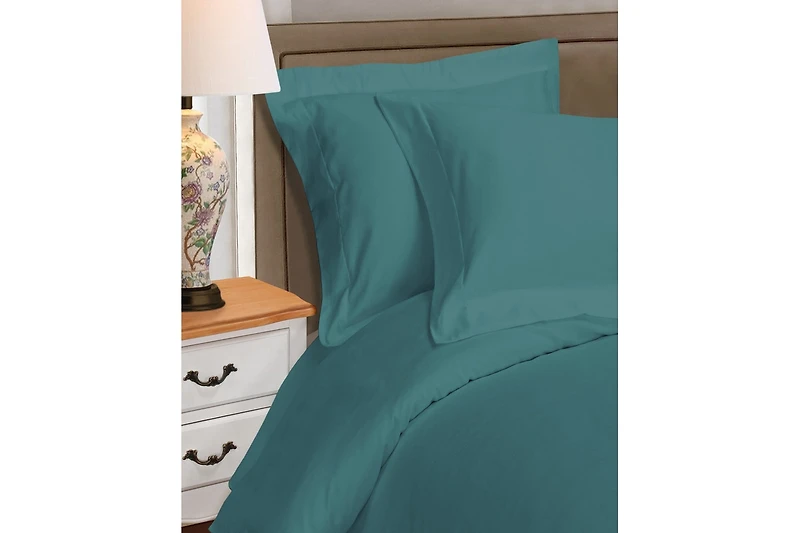 Superior Egyptian Cotton 1000 Thread Count Solid Duvet Cover Set,Full/Queen