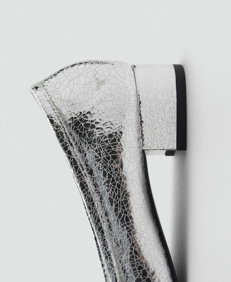 Mango Women's Cracked-Heel Shoes