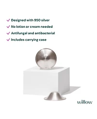 Willow Soothing Silver Nursing Cups, 2-count