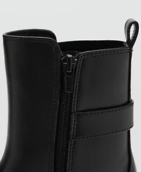 Mango Women's Buckled Chelsea Boots