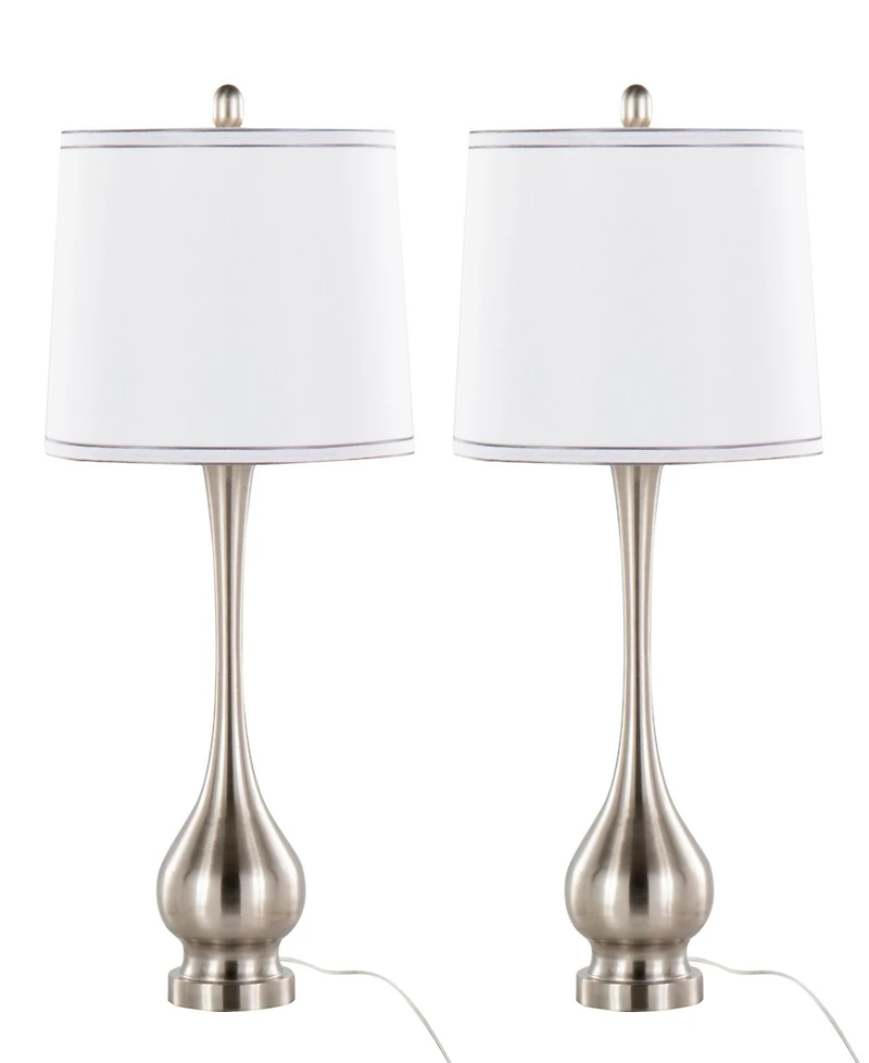 LumiSource Cairo 28.75" Metal Table Lamp, Set of 2