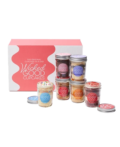 Wicked Good Cupcakes Indulgent Cupcake Jars, 6-Pack