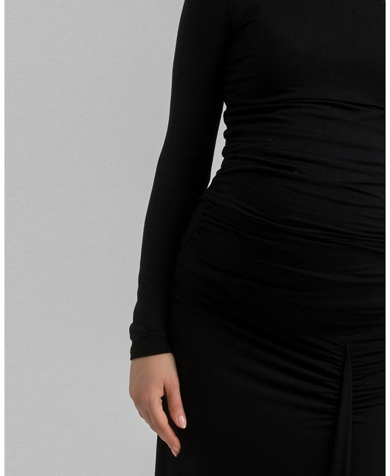 Pietro Brunelli Maternity Ruched Soft Bamboo Jersey Olimpia Top