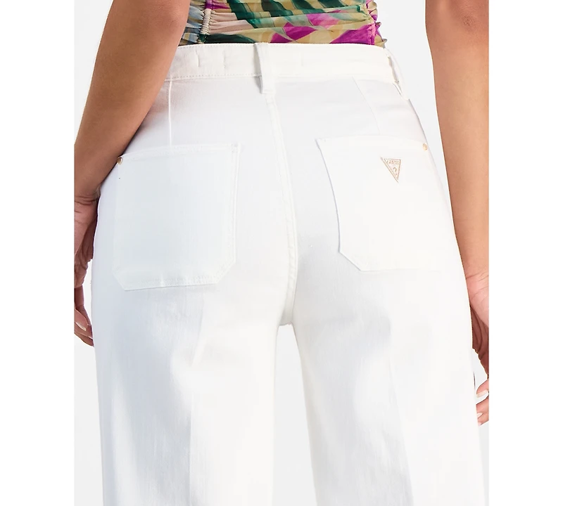 Guess Women's Sailor High-Rise Wide-Leg Jeans