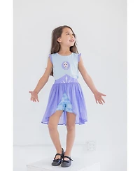 Disney Princess Frozen Girls Romper With Skirt Overlay Toddler |Child