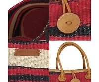 Boldly Endure Handmade Sisal Beach Basket Tote