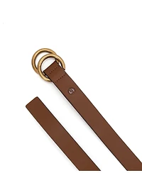 Michael Kors 25mm Double Ring Leather Belt