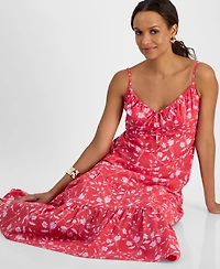 I.n.c. International Concepts Petite Sleeveless Tiered Maxi Dress, Exclusively at Macy's