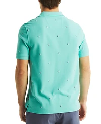 Nautica Men's Classic Fit Deck Printed Performance Polo Shirt