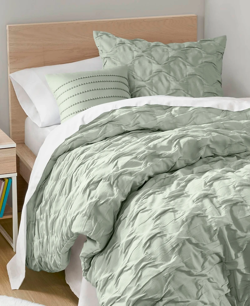510 Design Bailey Diamond Pucker Woven 3-Pc. Comforter Set, Twin/Twin Xl