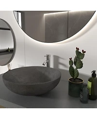 Single Hole Single Handle Bathroom Vessel Sink Faucet With Drain Assembly in Polished Chrome