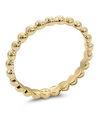 Devata Bead Ring in 14K Gold, Size 6, approx. 1.8 grams.