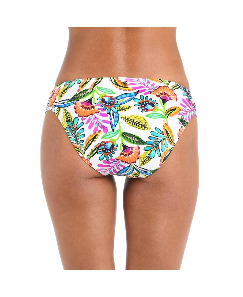 Sunshine 79 Women's Bottoms Swim Jungle Jive Shirred Side Hipster