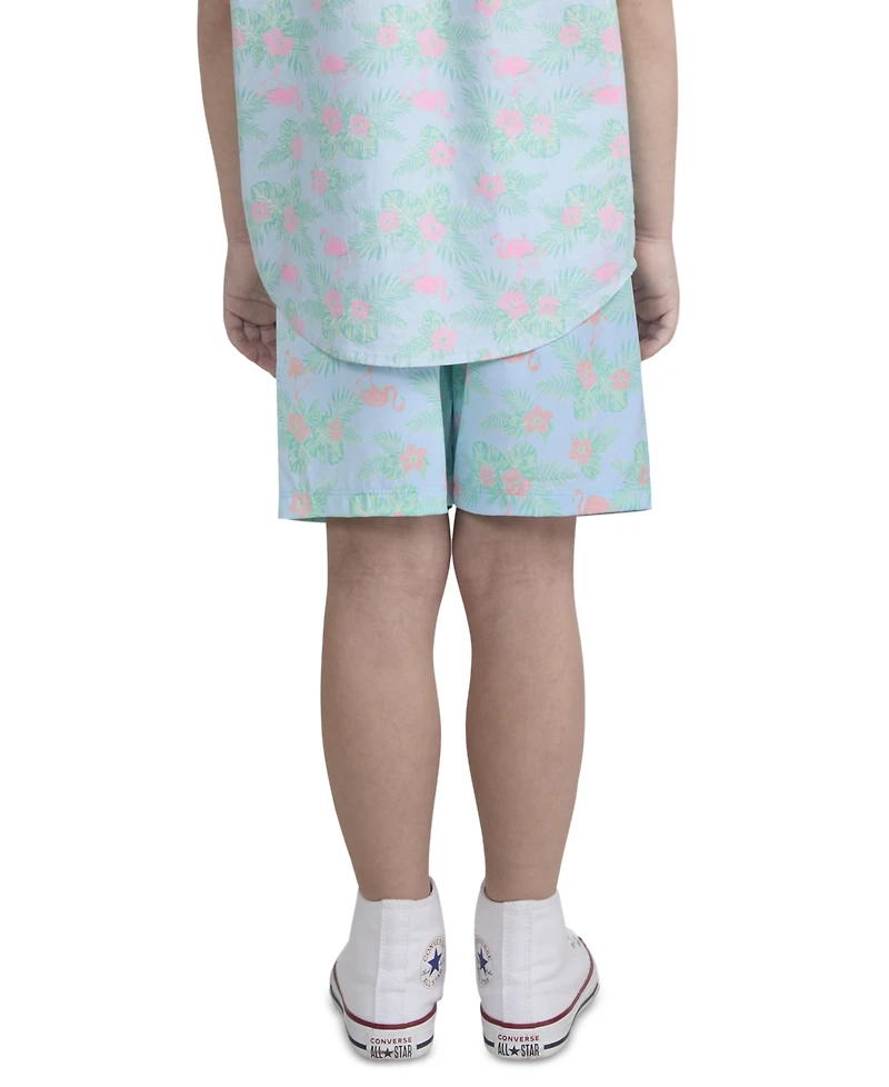 Hurley Big Boys Flamingo Printed Pull-On Swim Shorts