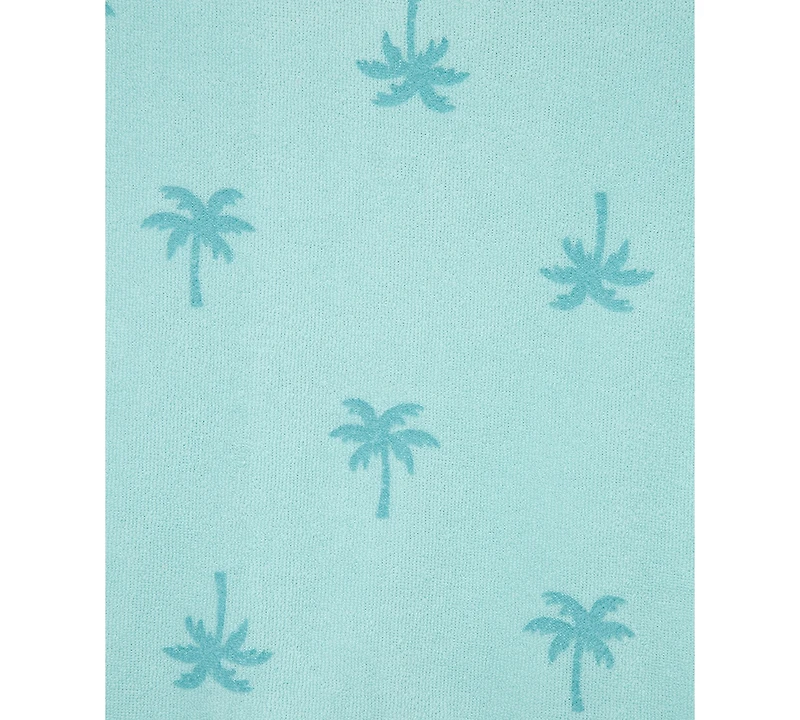 Little Me Baby Boys 2-Pc. Palm Tree Terry Button-Down Shirt & Shorts Set