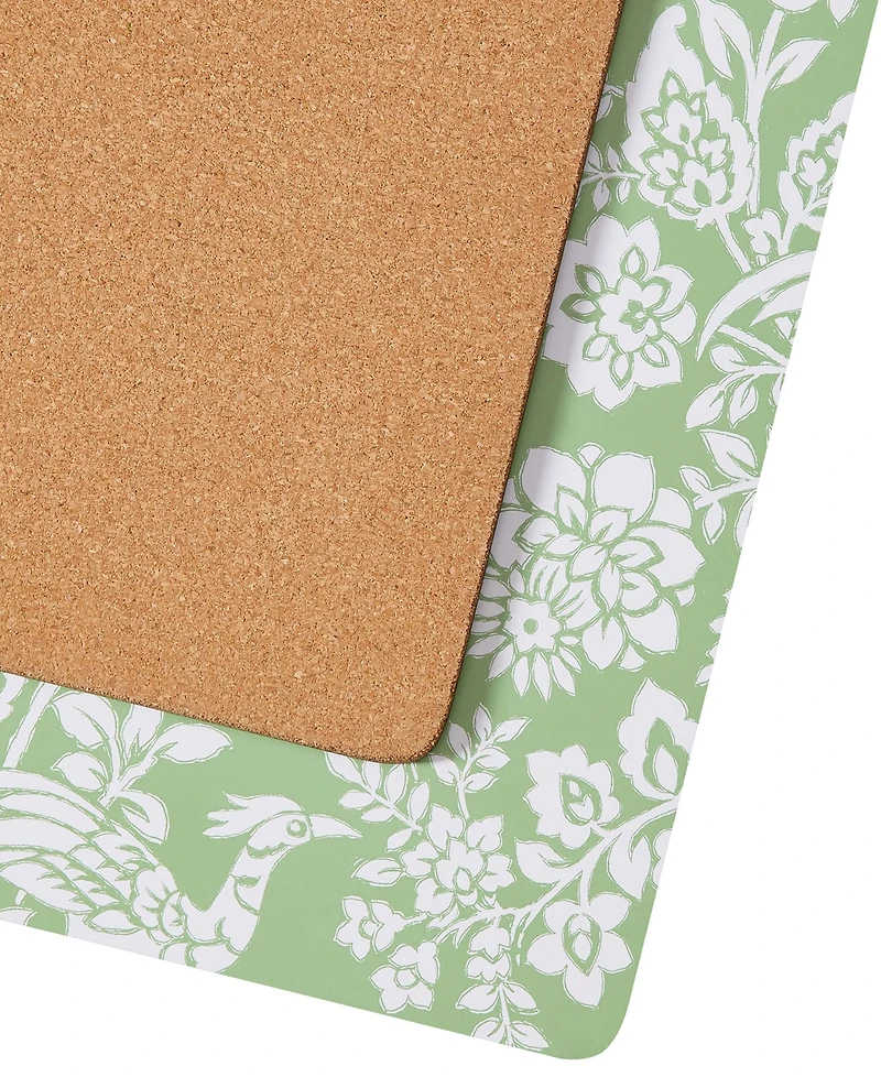 Laura Ashley Adain Palace Cork Placemats Set of 4, 16" x 12"