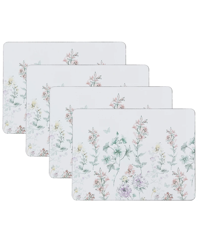 Laura Ashley Wild Meadow Cork Placemats Set of 4, 16" x 12"