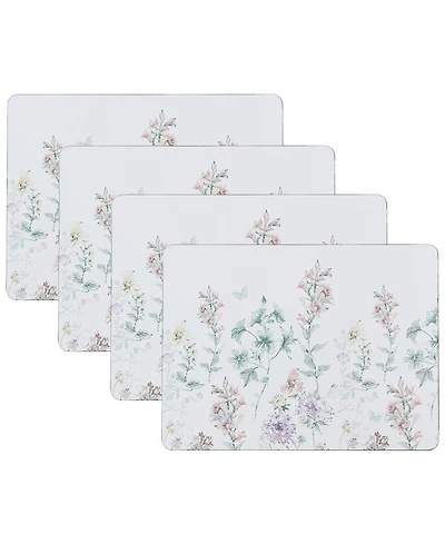 Laura Ashley Wild Meadow Cork Placemats Set of 4, 16" x 12"