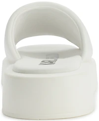 Karl Lagerfeld Paris Women's Opal Stone Platform Slide Flat Sandals