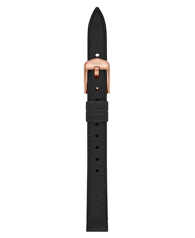 Fossil Women's Black Leather Watch Band, 12mm