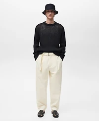 Mango Men's Relaxed Technical Pants