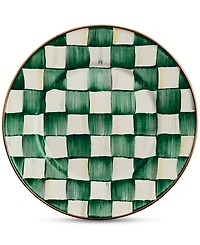 Mackenzie-Childs Emerald Check Salad Plate