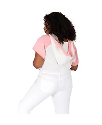 Poetic Justice Plus Kimono Sleeve Tie-Front Hoodie Sweatshirt