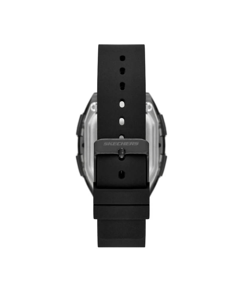 Skechers Women's Sawtelle Digital, Black Polycarbonate Watch