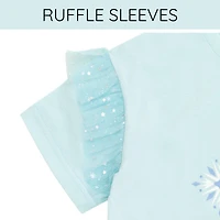 Frozen Girls Disney Queen Elsa T-Shirt and Skirt Outfit Set