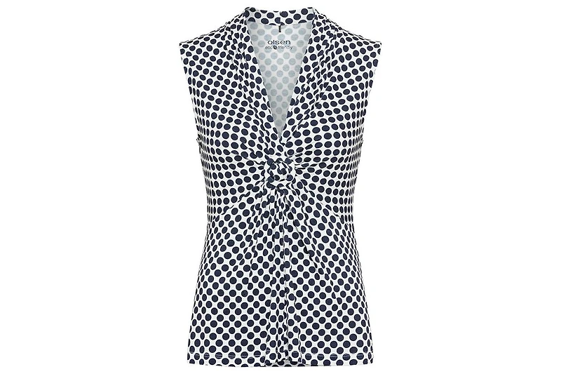 Olsen Women's Polka Dot Sleeveless Shell
