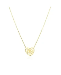The Lovery Scribble Heart Necklace 14K Yellow Gold