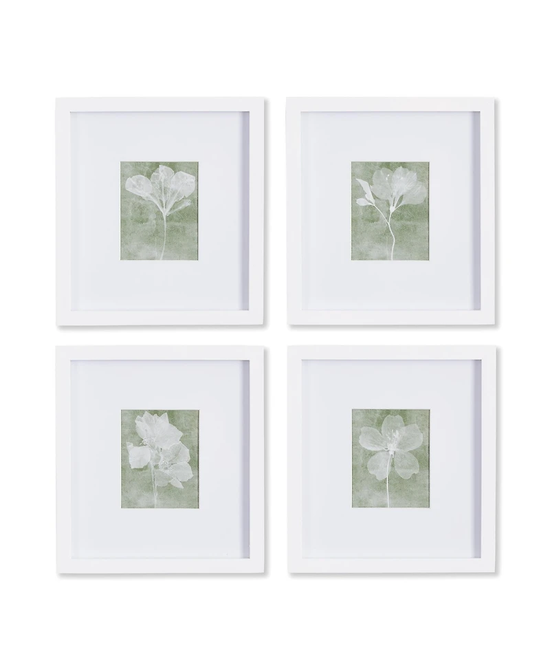 Translucent Floral Petite Prints Set of 4