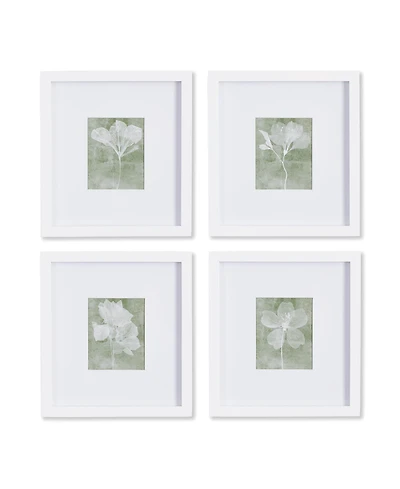 Translucent Floral Petite Prints Set of 4