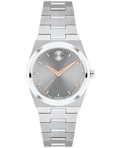 Movado Women's Bold Quest Swiss Quartz Stainless-Steel Watch, 28mm