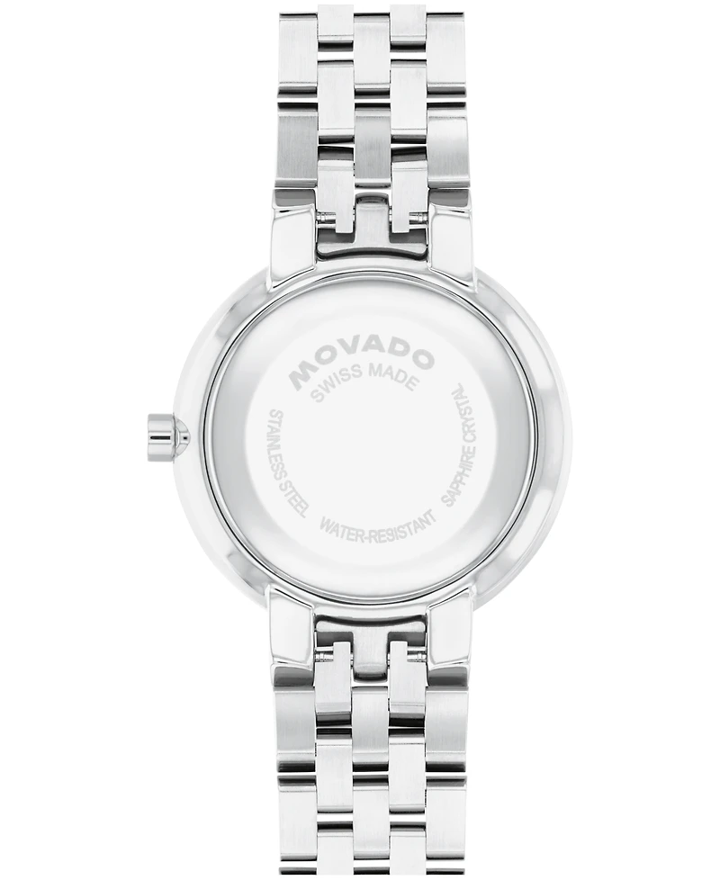 Movado Women's Museum Classic Lab Grown Diamond Swiss Quartz Stainless-Steel Watch, 29.5mm