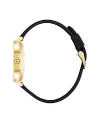 Anne Klein Women's Connect It Prism Smartwatch with Two-Tone Metal Alloy and Black Silicone Band, 30mm