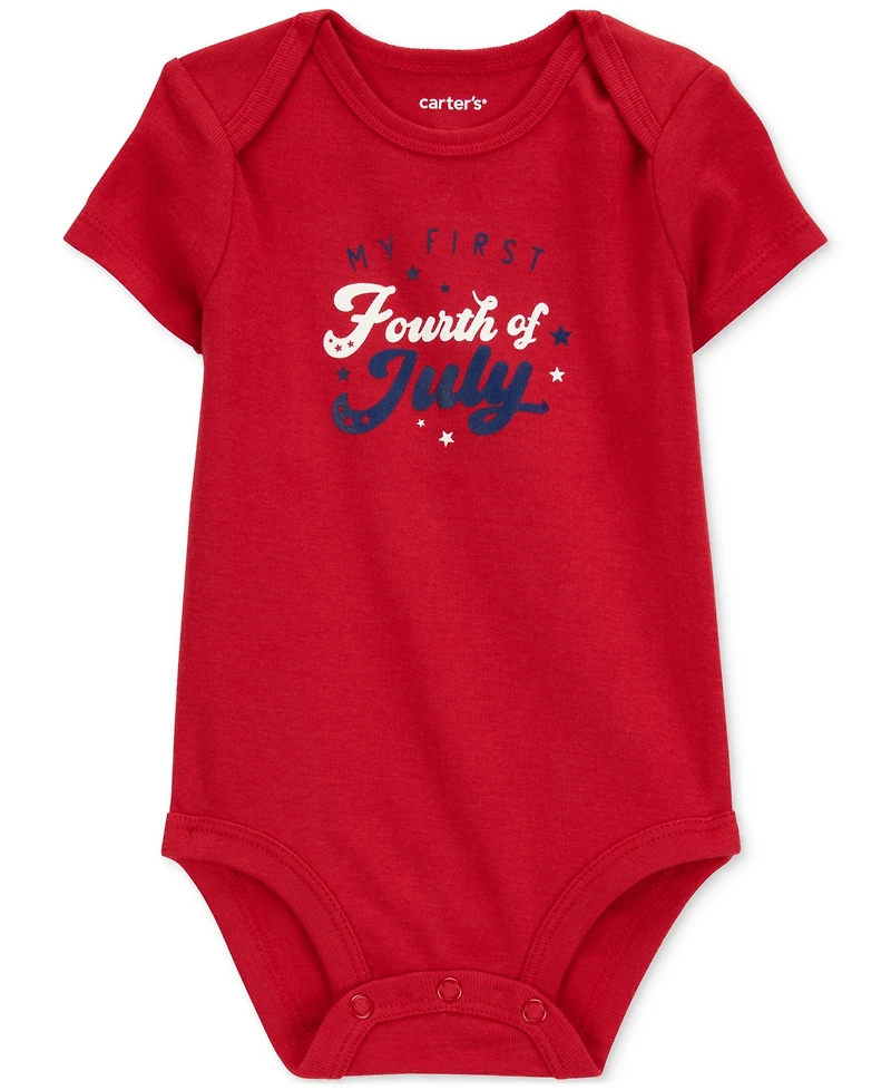 Carter's Baby My First Fourth of July Graphic Cotton Bodysuit