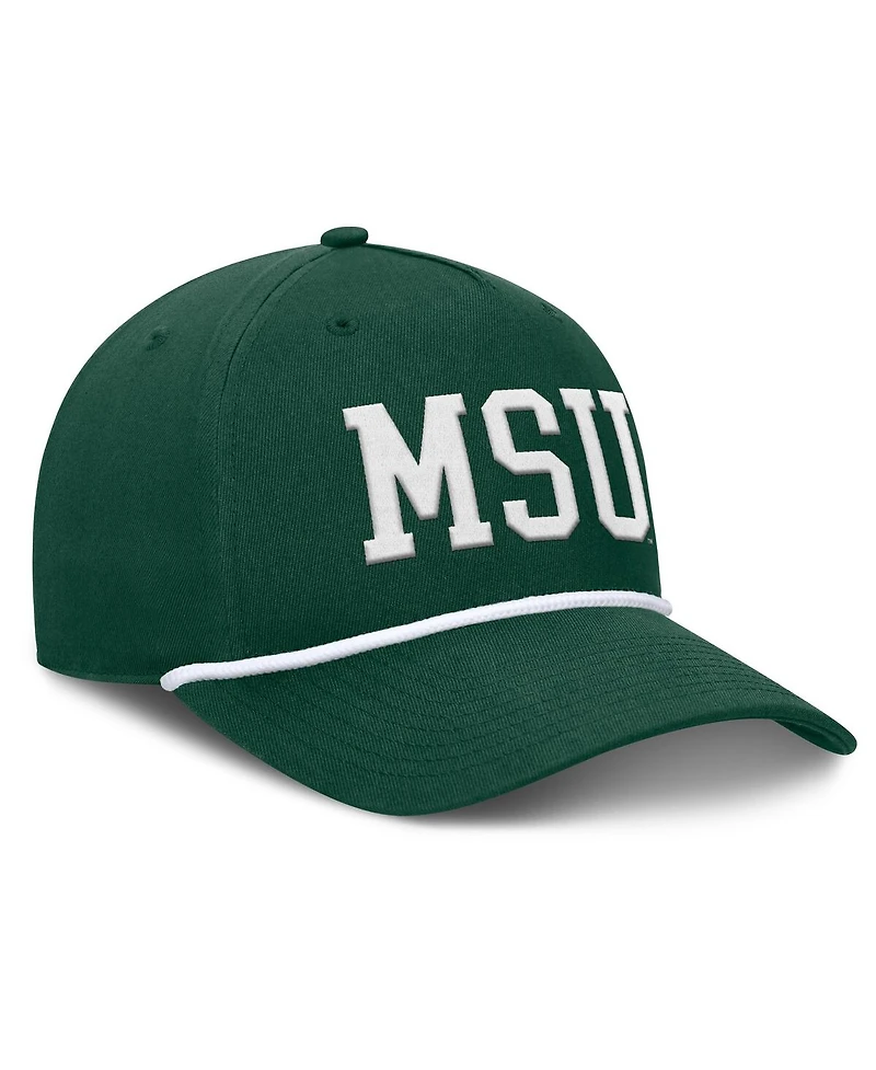 Fanatics Men's Green Michigan State Spartans Foul Ball Rope Adjustable Hat