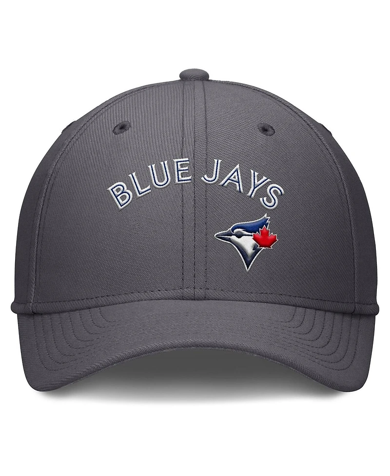 Nike Men's Gray Toronto Blue Jays Swoosh Performance Flex Hat