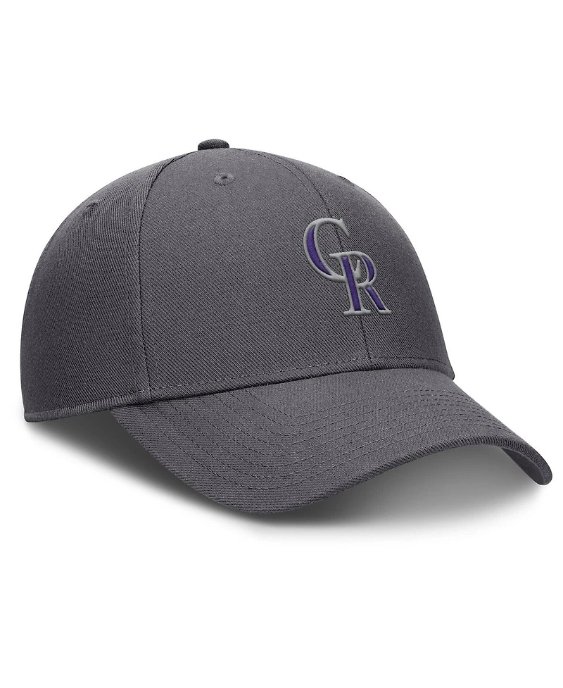 Nike Men's Gray Colorado Rockies Club Performance Adjustable Hat