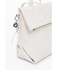 Desigual Women's Medium chrome flap backpack