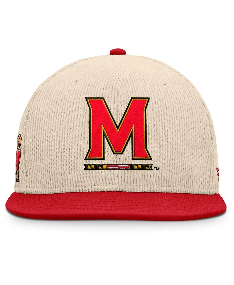 Fanatics Men's Tan Maryland Terrapins Catcher Snapback Hat