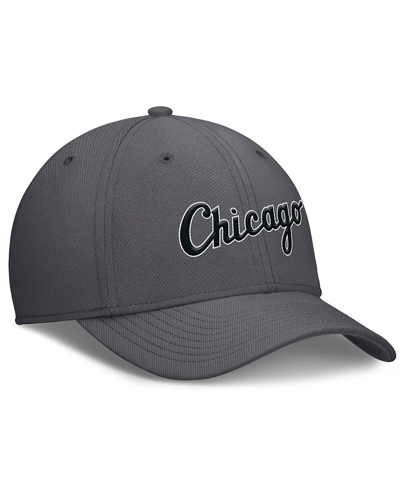 Nike Men's Gray Chicago White Sox Swoosh Performance Flex Hat