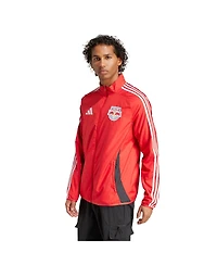 Adidas Men's Red/White New York Red Bulls 2025 Anthem Reversible Full-Zip Jacket