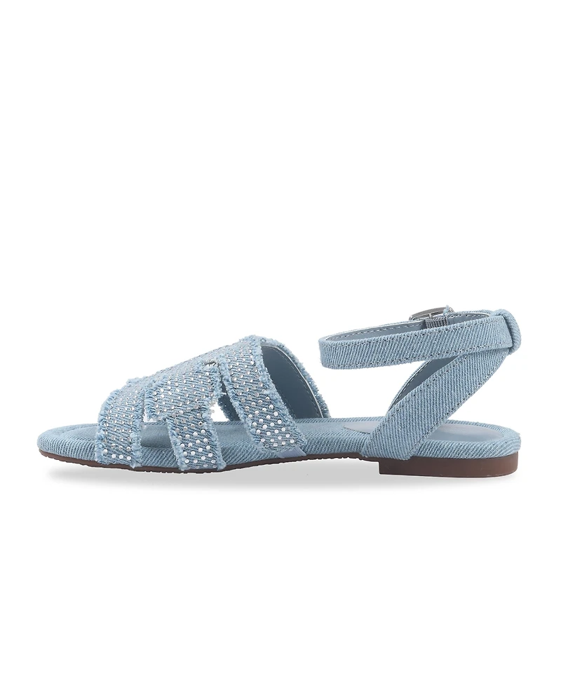Sam Edelman Little and Big Girls Bella Bay Denim Sandals