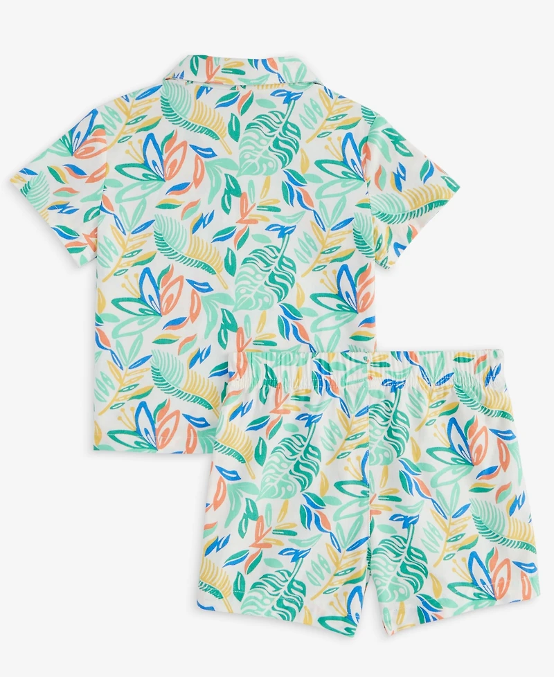 First Impressions Baby Boys Tropical-Print Shirt & Shorts, 2 Piece Set, Exclusively at Macy's