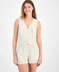 And Now This Women's Eyelet Vest Top, Exclusively at Macy's