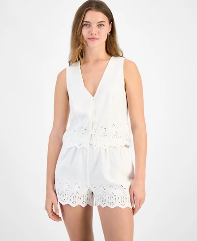 And Now This Women's Eyelet Vest Top, Exclusively at Macy's