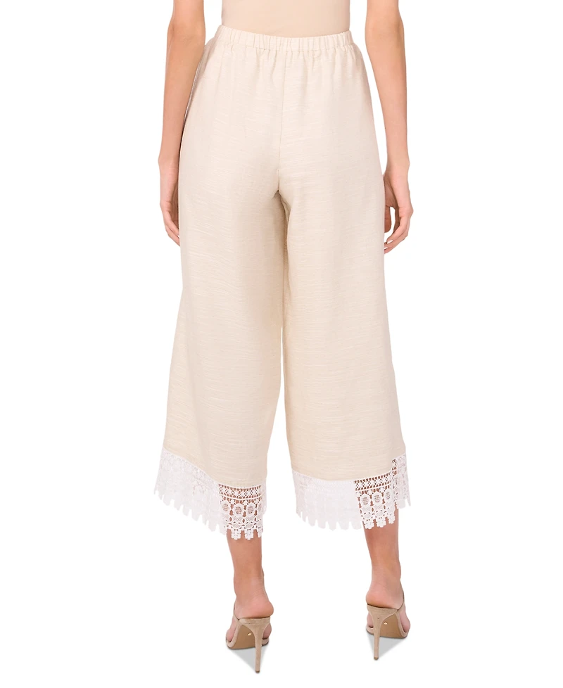 Parker Women's The Daniella Lace-Trim Cropped Pants