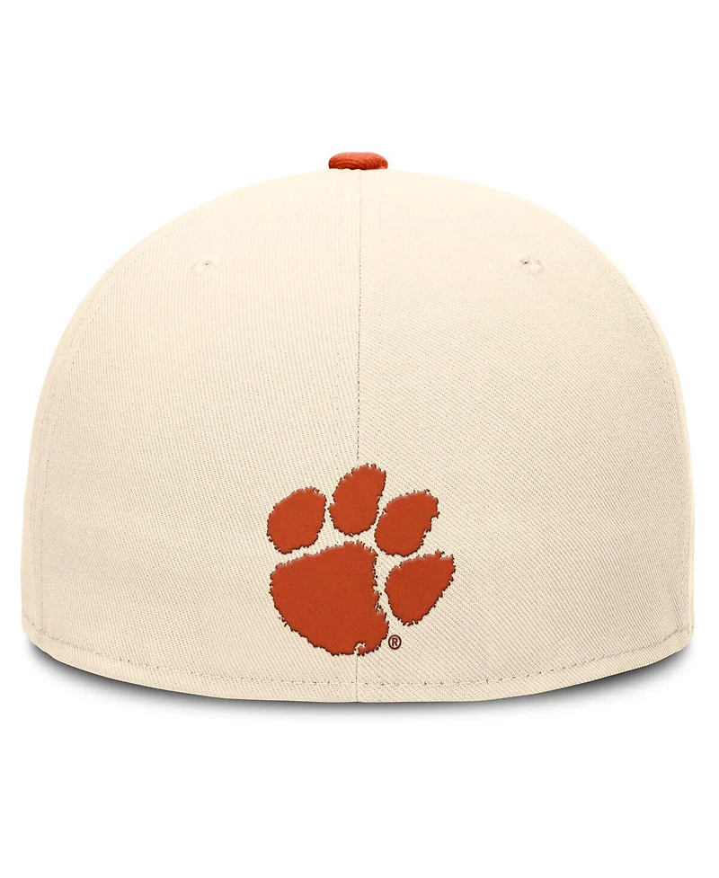 Nike Men's Natural Clemson Tigers Primetime True Performance Fitted Hat